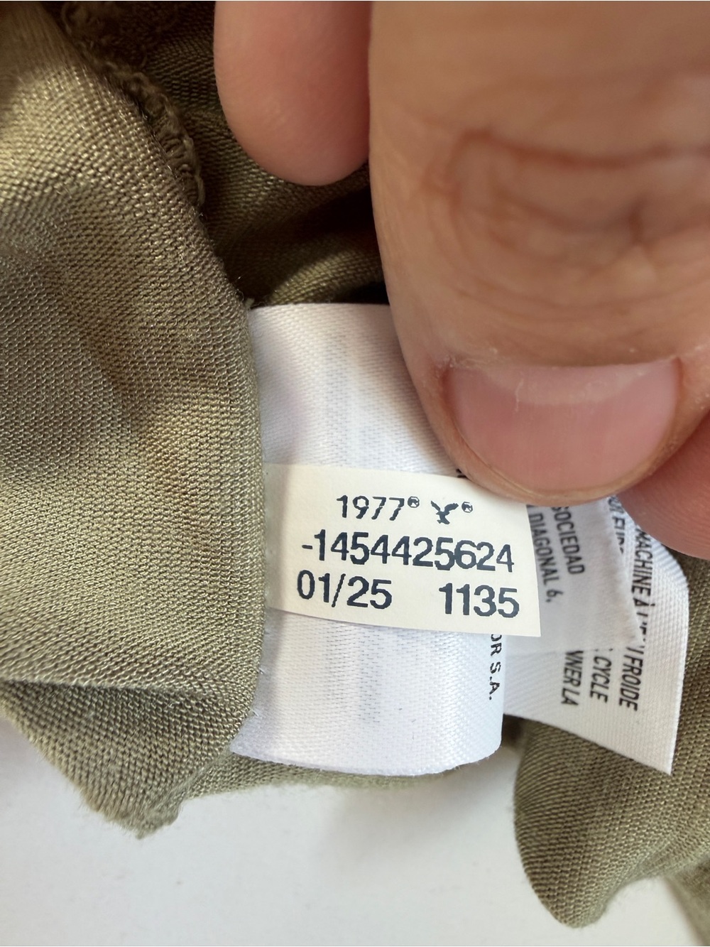 American Eagle Womens Soft & Sexy Modal V-Neck Tee Size XXL Olive Green Capsule - Picture 7 of 7